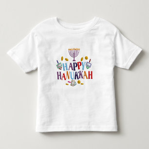 幸せなハヌカー トドラーTシャツ