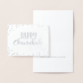 幸せなハヌカー（ユダヤ教の祭り） 箔カード (ディスプレー)