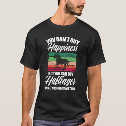 幸せなハフリンガー馬のオーナー Tシャツ (正面)