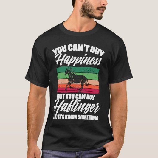 幸せなハフリンガー馬のオーナー Tシャツ (正面)