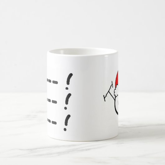 幸せなハムのモールス符号Ho! Ho! Ho! マグ (中央)