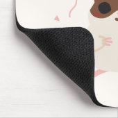 幸せなハムスターの完全な朝のウンチ マウスパッド (コーナー)