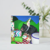 幸せなハムスターの誕生日! カード (スタンド正面)