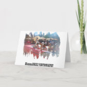 幸せなハリウッドの挨拶状! カード (裏面)