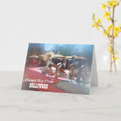 幸せなハリウッドの挨拶状! カード (黄色い花)