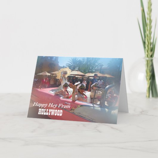 幸せなハリウッドの挨拶状! カード (正面)