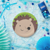 幸せなハリネズミ-森林友人 ペーパープレート (パーティー)