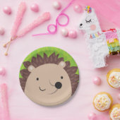 幸せなハリネズミ-森林友人 ペーパープレート (パーティー)