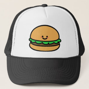 幸せなハンバーガー キャップ
