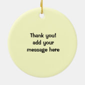 幸せなハンバーガー セラミックオーナメント (裏面)