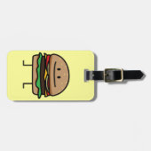 幸せなハンバーガー ラゲッジタグ (正面横)