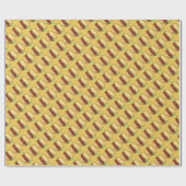 幸せなハンバーガー ラッピングペーパー (フラット)