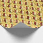 幸せなハンバーガー ラッピングペーパー (角)