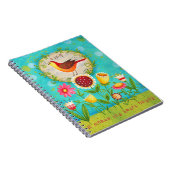 -幸せなハートに感動的なジャーナルノートを歌って下さい ノートブック (右側)