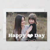 幸せなハートの日フォトバレンタインデー シーズンカード (正面)