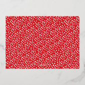 幸せなハートの日フォトバレンタインデー 箔シーズンカード (裏面)