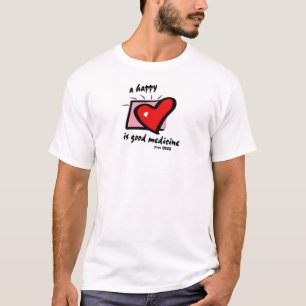 幸せなハートはよい薬です。 Provの17:22 Tシャツ