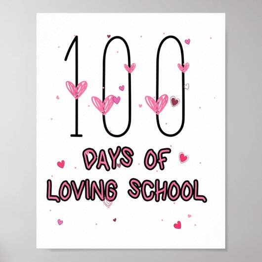 幸せなハート先生バレンタインキュート100日のLov ポスター (正面)