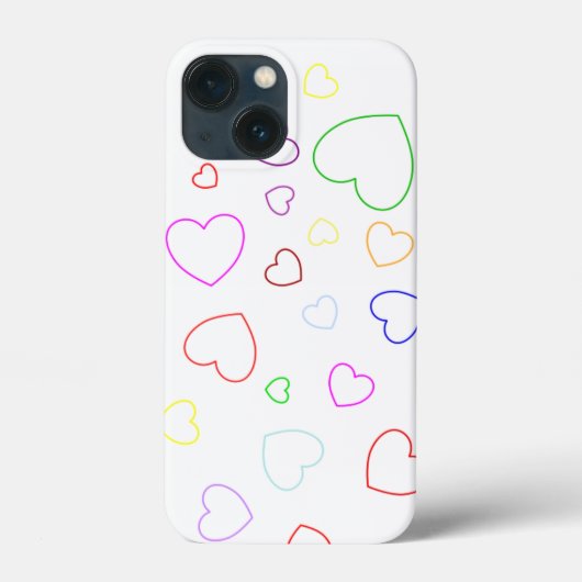 幸せなハート- カラフル Case-Mate iPhoneケース (裏面)