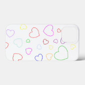 幸せなハート- カラフル Case-Mate iPhoneケース (裏面 (横))