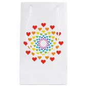 幸せなハート スモールペーパーバッグ (正面)