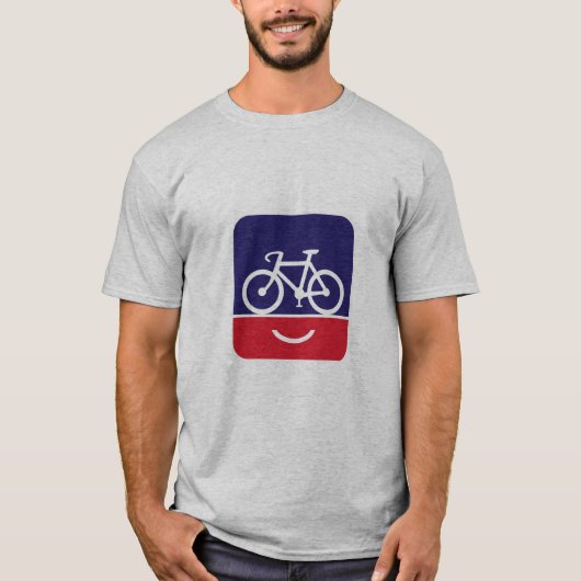 幸せなバイク Tシャツ (正面)