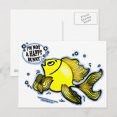 幸せなバニー・フィッシュではない ポストカード (正面/裏面)