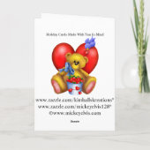 幸せなバレンタインのハートくま1 シーズンカード (裏面)