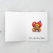 幸せなバレンタインのハートくま1 シーズンカード (内部)