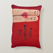 幸せなバレンタインの指 アクセントクッション (裏面(縦))