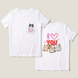 幸せなバレンタインの日，ピンクと赤，赤いハート，バレンタイン トライブレンドＴシャツ