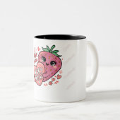 幸せなバレンタインストロベリーラブマグ ツートーンマグカップ (正面右)