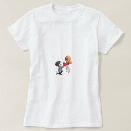 幸せなバレンタインデーのギフト リトルミス Tシャツ