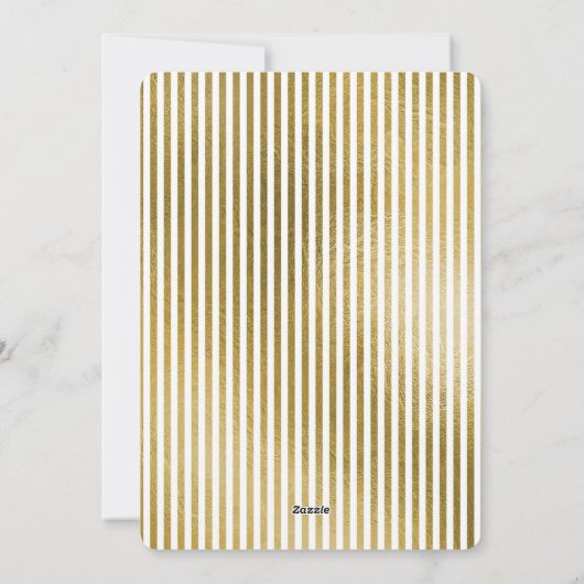 幸せなバレンタインデーの金ゴールドホイルのシンプルの写真 シーズンカード (裏面)