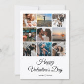 幸せなバレンタインデー9写真集パーソナライズされた ノートカード (正面)