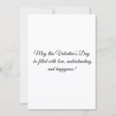 幸せなバレンタインデー9写真集パーソナライズされた ノートカード (裏面)