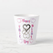 幸せなバレンタインデー カフェラテマグ (正面)