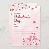 幸せなバレンタインデー シーズンカード (正面/裏面)