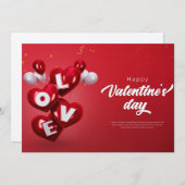 幸せなバレンタインデー シーズンカード (正面/裏面)