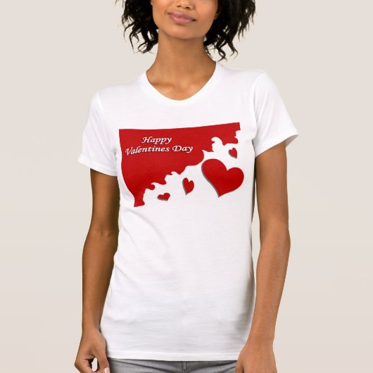 幸せなバレンタインデー Tシャツ (正面)