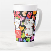 幸せなバレンタイン カフェラテマグ (右アングル)