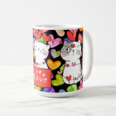 幸せなバレンタイン コーヒーマグカップ (正面右)