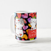 幸せなバレンタイン コーヒーマグカップ (正面左)