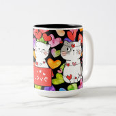 幸せなバレンタイン ツートーンマグカップ (正面右)