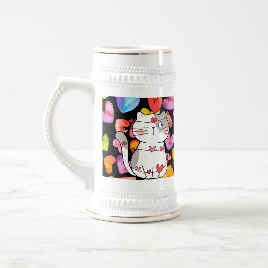 幸せなバレンタイン ビールジョッキ (左)