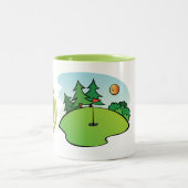 幸せなバーディマグ。 ツートーンマグカップ (中央)