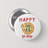 幸せなパイの日ピザパおもしろいン 缶バッジ (正面&裏面)