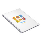 幸せなパグの春スタンプ ノートブック (右側)