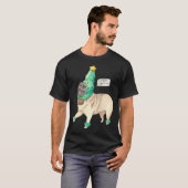 幸せなパグ Tシャツ (正面フル)