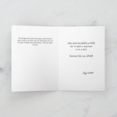 幸せなパパと息子共有瞬間お父さんの日 カード (内部)